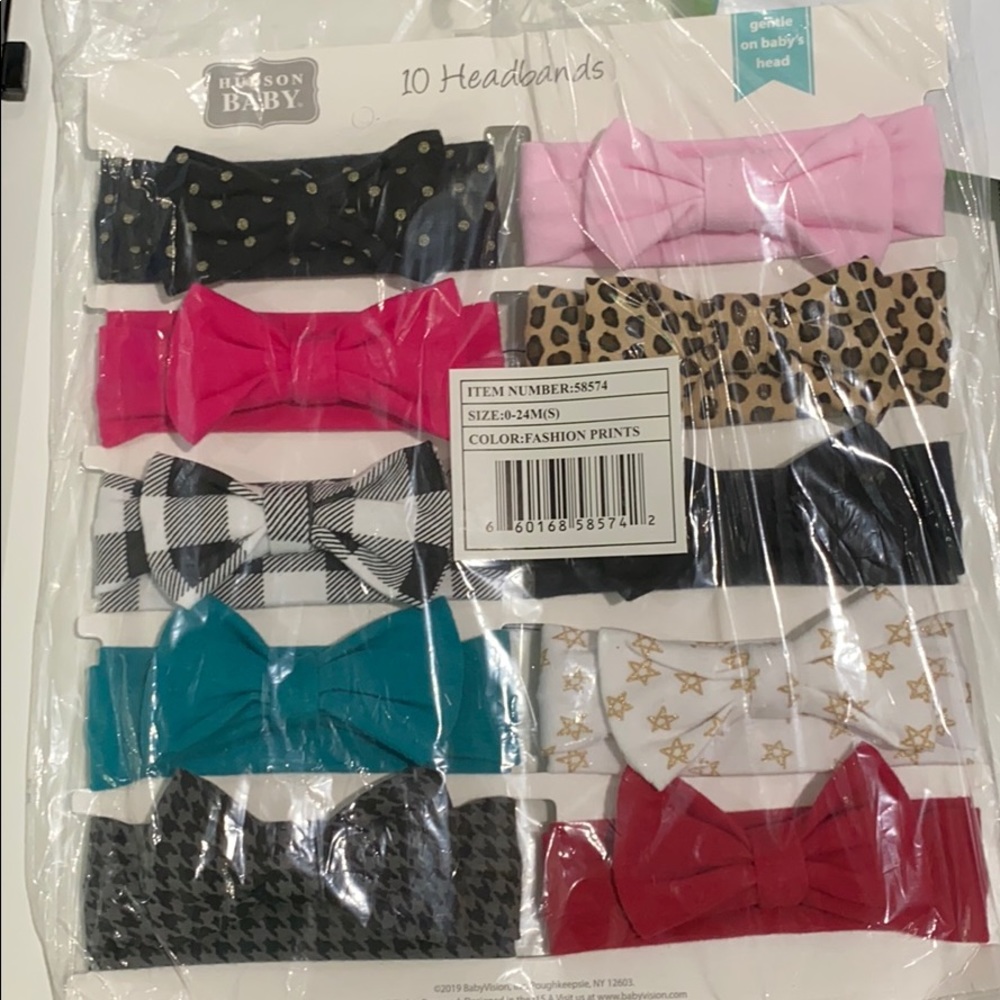 Girls headbands 0-24 months